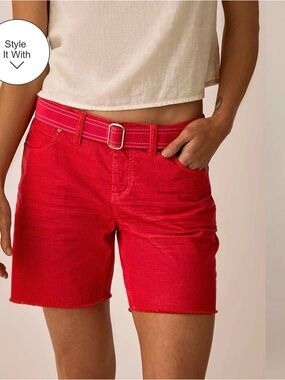 CARVE DESIGNS Corduroy Oahu Shorts 6”Watermelon Red Size 8